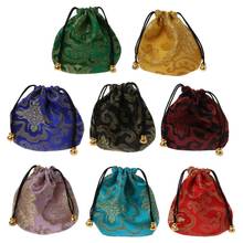 Bolsa de viaje de seda tradicional, almacenamiento de joyas, organizador de bolsas de joyería bordadas chinas clásicas 2024 - compra barato