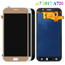 Pantalla LCD de 5,5 pulgadas para móvil, montaje de digitalizador con pantalla táctil, piezas de repuesto, para Samsung Galaxy A7 2017, A720, A720F, A720M 2024 - compra barato