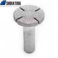 Shdiatool no.23 brocas de roteador de diamante soldadas a vácuo com haste de 12.7mm para corte de pedra de perfil de borda 2024 - compre barato