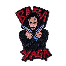 Keanu Reeves Brooch John wick movies Badge boogeyman Enamel Pin Babyyaga Jewelry Gift 2024 - buy cheap