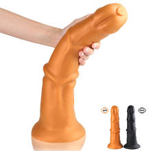 Vibrador realista grande com ventosa, pênis de silicone, brinquedo sexual para mulheres, grande, masturbação vaginal, sex shop 2024 - compre barato