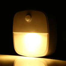 Luz LED nocturna con Sensor de movimiento, lámpara de pared para armario, cocina, pasillo, escaleras, dormitorio, luz de noche de emergencia 2024 - compra barato