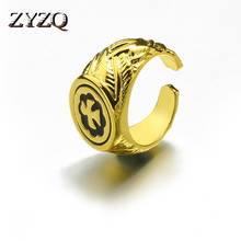 ZYZQ модные стильные открытые кольца в стиле панк, три цвета, доступны в форме орла, с символом, дизайн, богемный подарок на день рождения для парня 2024 - купить недорого