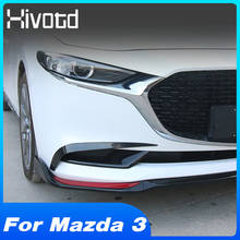 For Mazda 3 2019-2022 Accessories Front Fog Light Trim Cover Foglight Eyebrow Lamp Decoration Strip Carbon Exterior Modification 2024 - buy cheap