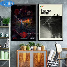 Stranger Things New Season Netflix Hot TV Show Poster Canvas Painting Posters and Prints Wall Art Picture Living Room Home Decor 2024 - buy cheap
