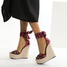 Sandálias femininas plataforma salto alto, calçado feminino sandália aberta 2024 - compre barato