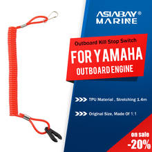Yamaha-interruptor de parada para motor de popa, cabo de segurança 2-425hp, cordão para chave, fio de segurança para motores marítimos 2024 - compre barato