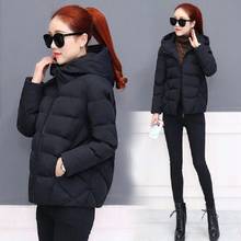 2022 new fashion winter parka jacket women large size loose thin wild hooded solid color cotton coat jacket cotton clothing W865 2024 - buy cheap