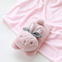 INS rabbit-Manta de peluche suave para niños, diseño a la moda, peluches cálidos 2024 - compra barato