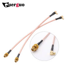 SMA female bulkhead to MCX male right angle RF cable assembly RG316 15cm 6inch NEW wholesale 2024 - buy cheap