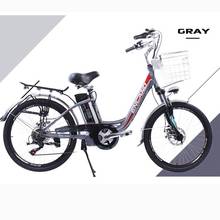24 Inch Smart Electric Bicycle Two Wheels Electric Bicycles 6 Speed 250W 48V Gray Powerful Electric Bike Detachable Battery 2024 - buy cheap