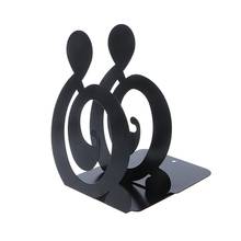 Musical Note Metal Bookends Iron Support Holder Desk Stands For Books   XXUC 2024 - buy cheap