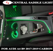 Nova luz ambiente para audi a4 b9 controle central sela luz led guarnições decorativas com atmosfera colorida 2024 - compre barato
