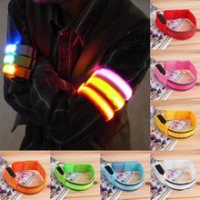 LED Reflective Light Arm Armband Strap Safety Belt For Night Outdoor Sport Running Cycling Hand Strap Wristband Wrist Bracelets 2024 - buy cheap