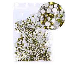 Swiovsky-diamantes de cristal de olivino 3D para decoración de uñas, piedras preciosas para decoración de uñas DIY, joyería para uñas, 1440 Uds. 2024 - compra barato