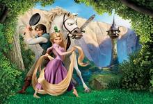 Виниловый фон для студийной фотосъемки с изображением сказочной принцессы замка башни зеленых лесов гор размером 220 см x 150 см 2024 - купить недорого