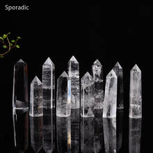 1pc Natural White Crystal Clear Quartz 4-8CM Quartz Crystal Stone Point Healing Hexagonal Wand Treatment Stone Home Decoration 2024 - buy cheap