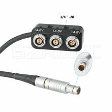 1 to 3 Camera Power Splitter RS Fischer 3 Pin Male to 1x RS 3Pin and 2x 2Pin Female 2024 - buy cheap