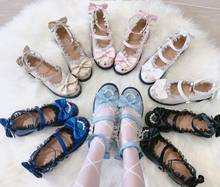 Обувь в стиле Лолиты со сменными звездами; женская обувь с бантом в стиле принцессы Kawaii; обувь для девочек на среднем каблуке в винтажном стиле; Милая обувь в стиле Лолиты; Victoria cos loli Girl 2024 - купить недорого