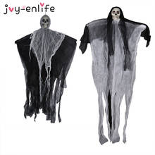100cm Halloween Haunted House Hanging skull Ghost Halloween Decoration Horror Props Creepy Skeleton Halloween party supplies 2024 - buy cheap