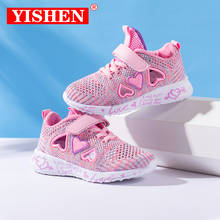 YISHEN 2021 Girls Casual Shoes Light Mesh Sneakers Kids Summer Children Tennis Cute Sports Cartoon Female Running Sock Footwear 2024 - buy cheap