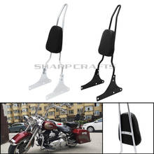 Motorcycle Spike Bow Passenger Backrest Sissy Bar Back Cushion For Harley Softail Heritage FLSTC FLSTS Springer Fat Boy FLSTF 2024 - buy cheap