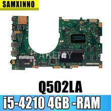 Q502la placa-mãe i5-4210 4gb de memória rev 2.0 para For Asus q502 q502la q502la placa-mãe do portátil q502la 2024 - compre barato