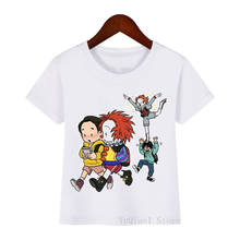 Funny IT Movie cartoon print t shirt girls boys kawaii kids clothes clown hallween Pennywise tshirt camisetas summer tops tees 2024 - buy cheap