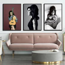 Amy Winehouse Music Singer Star Pop Art Canvas Painting High Quality Poster and Prints Cuadros Wall Art Pictures for Living Room 2024 - buy cheap