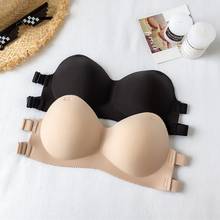 Seamless Wire Free Invisible Bras Fashion Summer Tube Tops Sexy Lingerie Strapless Bras 2024 - buy cheap
