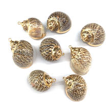 2020 Natural Shell Pendants Conch Shape Pendant Golden Plated for Jewelry Making DIY Necklace Accessorie Size 20x28-30x38mm 2024 - buy cheap