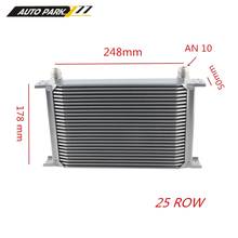 auto 25 ROW AN10 universal aluminum British type engine tranmission racing oil cooler 2024 - buy cheap