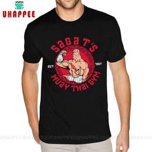 Sagat-Camisa de manga corta de gimnasio para hombre, camisetas negras de S-6XL, cuello redondo, 80s, Muay Thai 2024 - compra barato