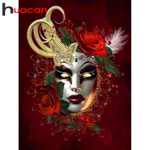 Huacan Diamond Painting Mask Full Square/Round 5D DIY Diamonds Embroidery Kits Portrait Decorations Home New Arrival 2024 - buy cheap