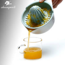 Exprimidor de zumo de naranja Manual de plástico, herramientas de cocina para el hogar, pequeño exprimidor de limón Simple, fabricante de jugo de fruta con mango 2024 - compra barato