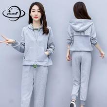 M-2xl Womens Set Autumn Spring Female Hooded Long Sleeve Pullover Hoodies+pants 2pcs Suits Solid Casual Ladies Clothes C130 2024 - buy cheap