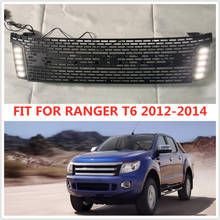 PICKUP CARRO grade do radiador EXTERIOR FRENTE CORRIDA GRILLS MALHA do AMORTECEDOR GRILLE ABS MÁSCARA TAMPA TRIMS FIT PARA RANGER XLT T6 2012-2015.3 2024 - compre barato