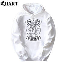 Girls Woman Hoodie Southside Serpents Riverdale Snake Lady Hand Couple Clothes Autumn Winter Fleece ZIIART 2024 - buy cheap