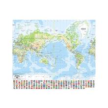 The World Map Mercator Projection 90x90cm Non-woven Inkjet  World Map With National Flag 2024 - buy cheap