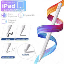 Lápiz capacitivo magnético para iPad, lápiz Stylus de presión de inclinación para iPad Air 4 Pro 11 12,9 2020 7th 8th Gen Palm Rejection 2024 - compra barato