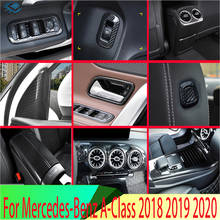 For Mercedes-Benz A-Class A180 A200 A250(V177/W177) 2018 2019 2020 Carbon Fiber Style Inside Interior Cover Trim Full Set 25Pc 2024 - buy cheap