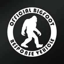 Bigfoot Response Vehicle Vinyl Decal Sticker | Cars Trucks Vans Walls Laptops Cups | White | 5.5 inches | KCD906W 2024 - buy cheap