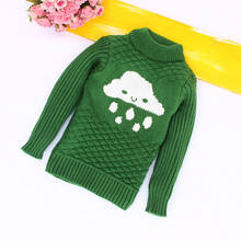 Sweater Kids Baby Girl Sweater Children Winter Spring knitted Turtleneck Pullover Warm Christmas Sweater For Boy Kids Clothes 2024 - buy cheap