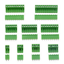 10pcs /lots 5.08MM Pitch PCB Pluggable Terminal Block Connector 2/3/4/5/6/7/8/9/10P Right Angle KF2EDGK  Pin Copper Universal Sc 2024 - buy cheap