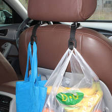 1 Pair Hide Car Headrest Hook Holder Seat Back Hanger for Bag Handbag Purse Car Interior Utility Rack Foldble Clips Organizer 2024 - buy cheap