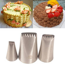 3PCS Nozzles Cupcake Basket Weave Tips Icing Piping Cream Nozzle Reusable Russian Pastry Tips Baking Mold Cake Decoration Set 2024 - buy cheap