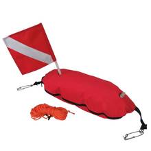 OOTDTY Nylon For Torpedo Buoy Float Flag Below Diver Scuba Diving Spearfishing Free Dive Sign with 25m Line Ropes 2024 - buy cheap