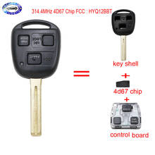 3 кнопки дистанционного ключа с 4D67 чип 314,4 МГц/Управление доска брелок для Lexus RX330 RX350 RX400h RX450h FCC, аддитивного цветового пространства: HYQ12BBT 2024 - купить недорого