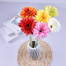 1pcs/lot Silk Gerbera Artificial Flowers For Wedding Decoration 53cm Fake Flower African Daisy Chrysanthemum Party Home Decor 2024 - buy cheap