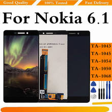 Оригинальный ЖК-дисплей для Nokia 6,1 N6 2018 дигитайзер сенсорного экрана TA-1054 TA-1043 сменный экран TA-1068 TA-1045 2024 - купить недорого